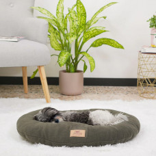 Лежак - подушка для собак и котов из микрофлиса Ferplast Relax Microfleece (Ферпласт Релакс Микрофлис) 65 x 42 cm - 65/6, Серый