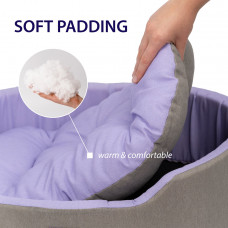 Лежак - кровать для собак и кошек Ferplast Dandy C Colour (Ферпласт Денди С Колор) 110 x 70 x h 23 cm - 110, Лиловый