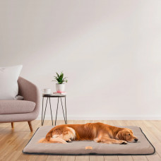 Матрас-подстилка для собак Ferplast Jolly Microfleece (Ферпласт Джолли Микрофлис) 98 x 65 cм - 100, Серый