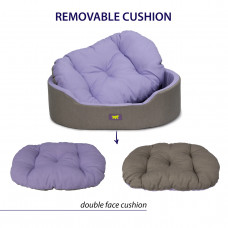 Лежак - кровать для собак и кошек Ferplast Dandy C Colour (Ферпласт Денди С Колор) 110 x 70 x h 23 cm - 110, Лиловый