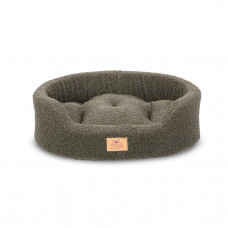 Лежак - кровать для собак и кошек Ferplast Dandy Bouclе (Ферпласт Денди) 45х35х13 см - 45, Темно-зеленый