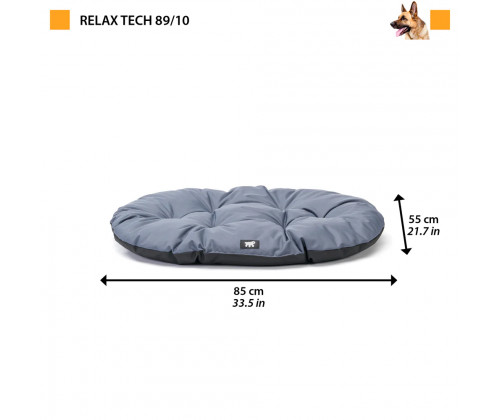 Подушка устойчива к царапинам и водоотталкивающая для собак и котов Ferplast Relax Tech (Ферпласт Релакс Теч) 85 x 55 cm - 89/10, Серый