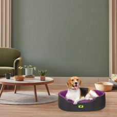 Лежак - кровать для собак и кошек Ferplast Dandy C Colour (Ферпласт Денди С Колор) 65 x 46 x h 17 cm - 65, Фиолетовый