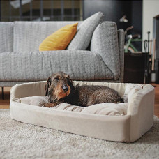 Мягкое место-лежак для собак и кошек Ferplast Harris (Ферпласт Харис) 81 х 55 х h 20 см - 80, Бежевый