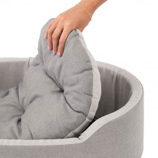 Лежак для собак и кошек с антибактериальной обработкой Ferplast Dandy Sanitized (Ферпласт Денди Санитайз) 80 x 55 x h 18 cм - 80