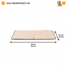 Матрас-подстилка для собак Ferplast Jolly Microfleece (Ферпласт Джолли Микрофлис) 98 x 65 cм - 100, Бежевый