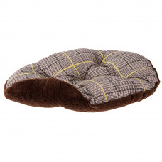 Підстилка - лежачий двосторонній для собак і котів Ferplast Relax F (Ферпласт Релакс Ф) 65 x 42 cm - RELAX F 65/6, Коричневий з жовтою кліткою