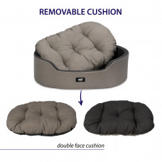 Лежак - кровать для собак и кошек Ferplast Dandy C Colour (Ферпласт Денди С Колор) 110 x 70 x h 23 cm - 110, Коричневый