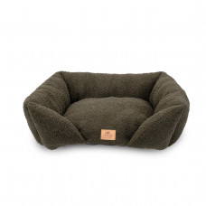 Лежак - диван для собак и кошек Ferplast Pamper Bouclе (Ферпласт) 78х56х22 см - 80, Темно-зеленый