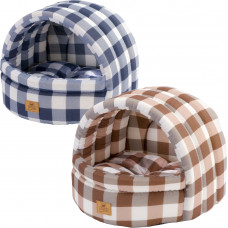 Мягкий домик для кошек и маленьких собак Ferplast Alveo (Ферпласт Алвео) 36 х 35 х 29 см - 35, Коричневый