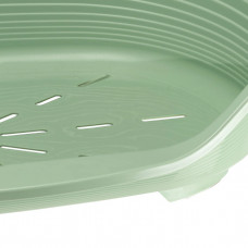 Пластиковый лежак для котов и собак Ferplast Siesta Deluxe (Ферпласт Сиеста Делюкс) 49 x 36 x h 17,5 cm - 2, Светло-зеленый