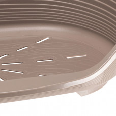 Пластиковый лежак для котов и собак Ferplast Siesta Deluxe (Ферпласт Сиеста Делюкс) 49 x 36 x h 17,5 cm - 2, Светло-коричневый