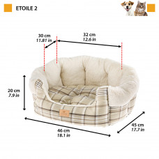 Ліжка - диван для котів і собак Ferplast Etoile (Ферпласт Етойл) 45 х 46 x h 20 см - ETOILE 2, Синій