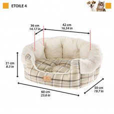 Ліжка - диван для котів і собак Ferplast Etoile 60 х 50 x h 21 см - ETOILE 4, Синій