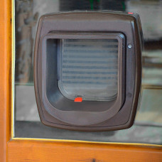 Врізні дверцята для кішок із системою зчитування мікрочипів Ferplast Swing Microchip (Ферпласт Свинг Мікрочип)