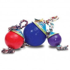 Jolly Pets ROMP-N-ROLL (Джоллі Пейс Ромп-н-Ролл) іграшка м'яч із мотузкою для собак