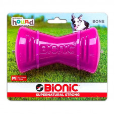 Іграшка для собак суперпростільна кістка з отворами для ласощів Bionic Opaque Bone (Біоник Опак Боне) Фіолетовий