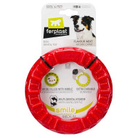 Жевательная игрушка для собак с кристаллами бикарбоната Ferplast Smile (Ферпласт Смайл) Ø 16 x 3,2 cm - M, Красный