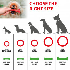 Жевательная игрушка кость с отверстиями для корма  для собак Ferplast Smile Bone (Ферпласт Смайл Бон) Черный