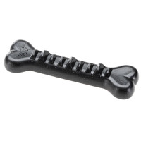 Жевательная игрушка кость с отверстиями для корма  для собак Ferplast Smile Bone (Ферпласт Смайл Бон) Черный