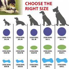 Игрушка мяч для собак с тайником для корма Ferplast Chewa Boing (Ферпласт Чева Боинг)