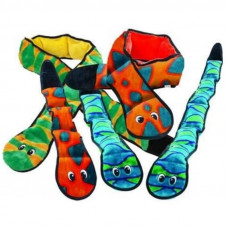 Іграшка пискавка для собак Непереможна змія Outward Hound Invincibles Snakes (Аутвард Хаунд) Блакитний, LG: 10.16 х 62 см - 3 пискавки