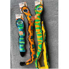 Іграшка пискавка для собак Непереможна змія Outward Hound Invincibles Snakes (Аутвард Хаунд) Блакитний, LG: 10.16 х 62 см - 3 пискавки