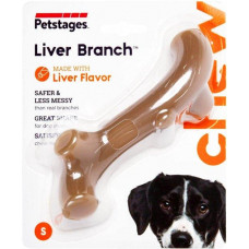 Іграшка для собак гілка з ароматом печінки 20 см Petstages Liver Branch (Петстеджес Лівер Бранч)