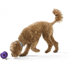 Іграшка для собак м'яч із схованкою для ласощів West Paw Rumbl Large Eggplant (Вест Пав Рамбл)