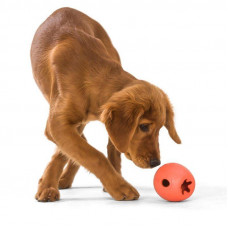 Іграшка для собак м'яч з тайком для ласощів West Pow Rumbl Large Eggplant (Вест Пав Рамбл)