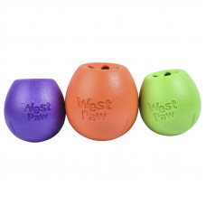 Іграшка для собак м'яч з тайком для ласощів West Pow Rumbl Large Eggplant (Вест Пав Рамбл)
