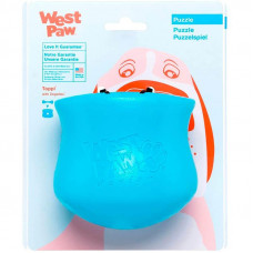 Игрушка головоломка для собак с тайником для лакомств West Paw Toppl Treat Toy Large (Вест Пав Топпи) Маленький - 8 см., Голубой