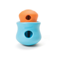 Іграшка головоломка для собак з прихованим пакетом для ласощів West Pow Toppl Treat Toy Large (Вест Пав Топпі) маленький - 8 см., Оранжевий