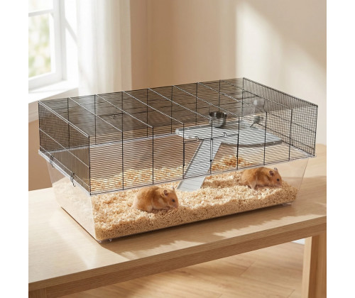 Клетка для хомяков и песчанок Ferplast Glassy 120 (Ферпласт) с аксессуарами Клетка для хомяков и песчанок Ferplast Glassy 120 (Ферпласт) с аксессуарами