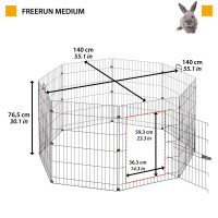 Вуличний вольєр для кроликів і морських свинок Ferplast Freerun (Ферпласт Фріран)