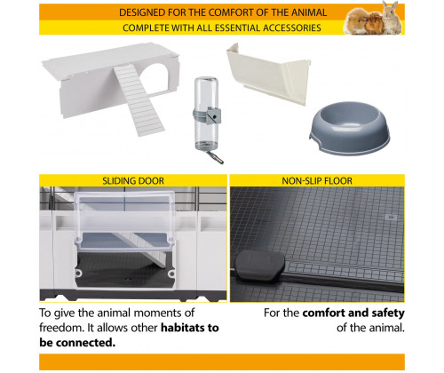 Модульная клетка для кроликов и морских свинок Ferplast Modular 3 (Ферпласт Модулар 3) Модульная клетка для кроликов и морских свинок Ferplast Modular 3 (Ферпласт Модулар 3)