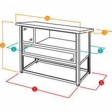 Большая клетка вольер для кроликов Ferplast Grand Lodge (Ферпласт Гранд Лодж) 115.5 х 73 х h 110 см - 120