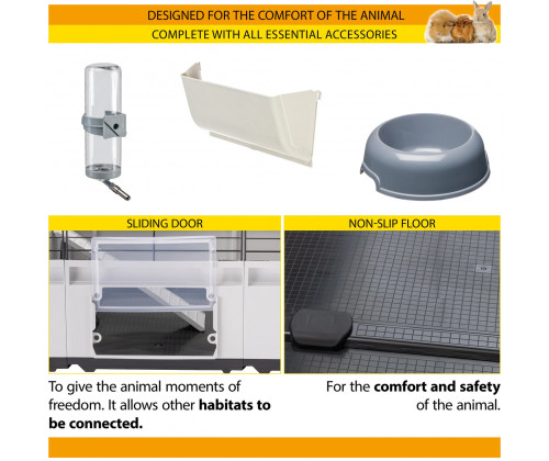 Модульная клетка для кроликов и морских свинок Ferplast Modular 1 (Ферпласт Модулар 1) Модульная клетка для кроликов и морских свинок Ferplast Modular 1 (Ферпласт Модулар 1)