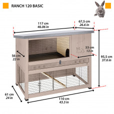 Клітка для кроликів Ferplast Ranch 120 Basic (Ферпласт Ранч 120 Басик)