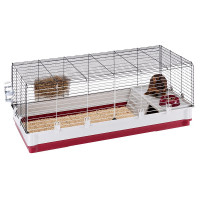 Клітка для кроликів і гризунів Ferplast Krolik (Ферпласт Кролик) 120 x 60 x 50 см - EXTRA LARGE, Бордовий