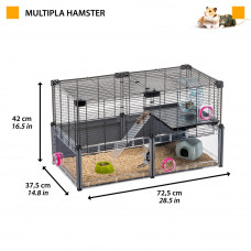 Модульная клетка для хомяков и мышей с аксессуарами Ferplast Multipla Hamster (Ферпласт Мультипла Хамстер)