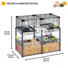 Клітка для хом'яків і мишей з аксесуарами Ferplast Multipla Hamster Crystal (Ферпласт Мультипла Хамстер)
