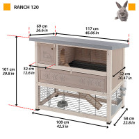 Клітка для кроликів Ferplast Ranch 120 (Ферпласт Ранч 120)