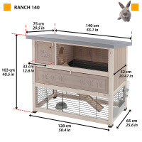 Клітка для кроликів Ferplast Ranch 140 (Ферпласт Ранч 140)