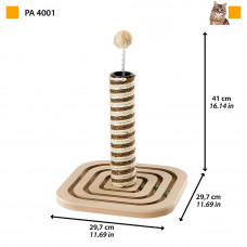 Підлогова кігтеточка стовпчик з іграшками для кішок Ferplast PA 4001 (Ферпласт Півонія 4001)