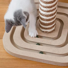 Підлогова кігтеточка стовпчик з іграшками для кішок Ferplast PA 4001 (Ферпласт Півонія 4001)