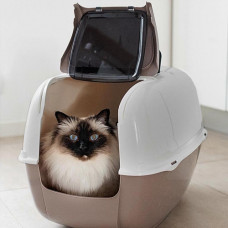 Закритий туалет для котів Ferplast Prima Cabrio (Ферпласт Прима Кабіо) Бежевий