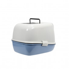 Закрытый туалет для кошек с системой просеивания Ferplast Magix (Ферпласт Магикс) Голубой