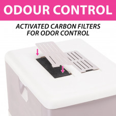 Закрытый туалет для кошек с фильтром Ferplast Sahara (Ферпласт Сахара) Розовый