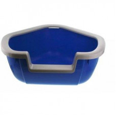 Туалет кутової для котів відкритий Ferplast Dama (Ферпласт Дама) Синій